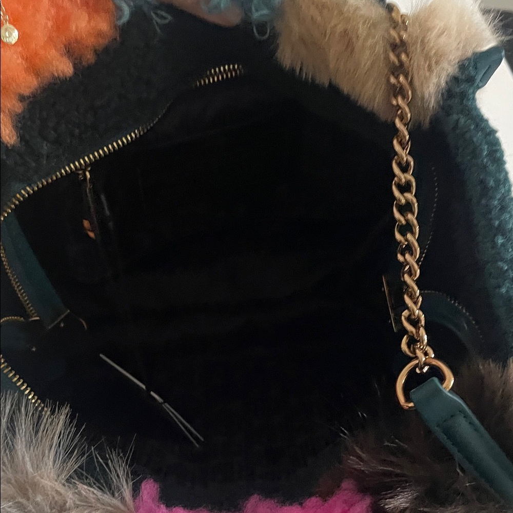 Kurt Geiger Multicolor Patchwork Fur Shoulder Bag… - image 8